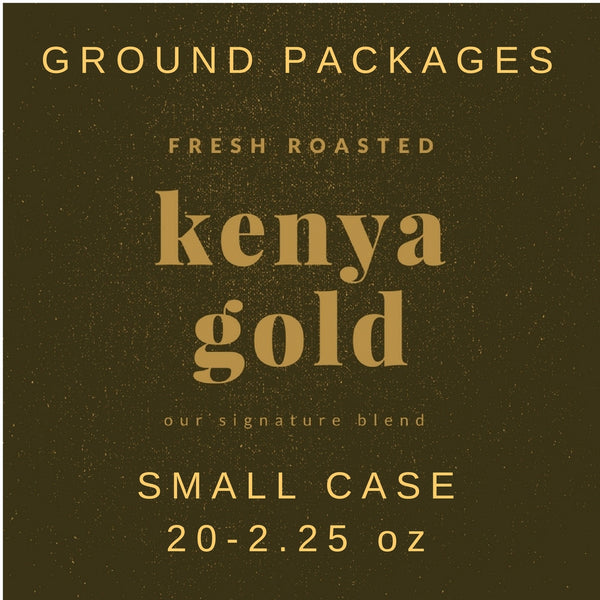 KENYA GOLD BLEND PORTION PACKS (small case ) 20 x 2.25 oz or 2.81 lb - Kenya Brand Coffee